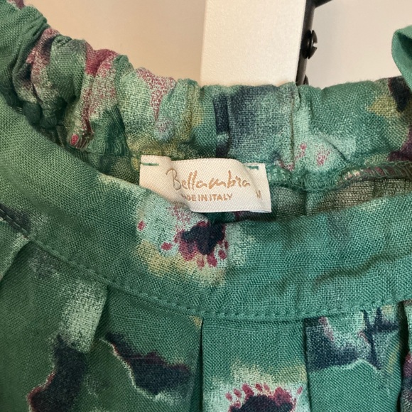 Abstract floral green sleeveless dress - Picture 4 of 6